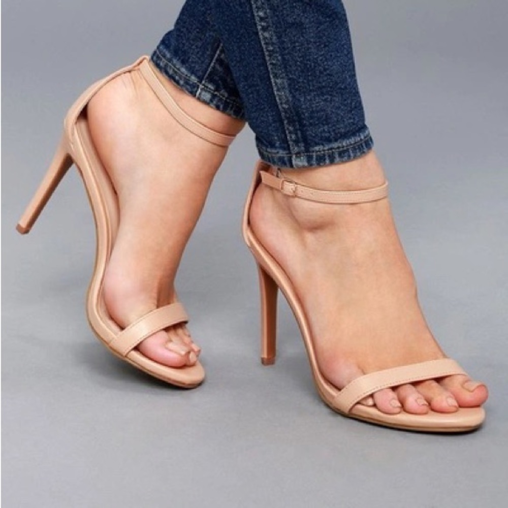 Lulus Loveliness Nude Heels